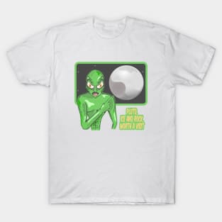 Pluto funny alien T-Shirt